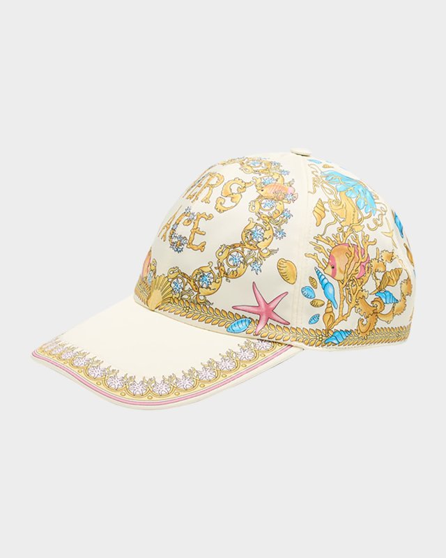 Underwater Baroque Print Twill Baseball Cap